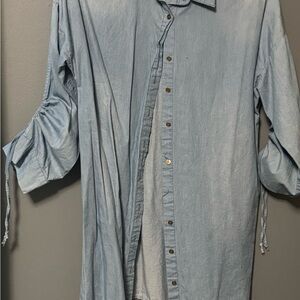 Jean short/dress ( needs one button)